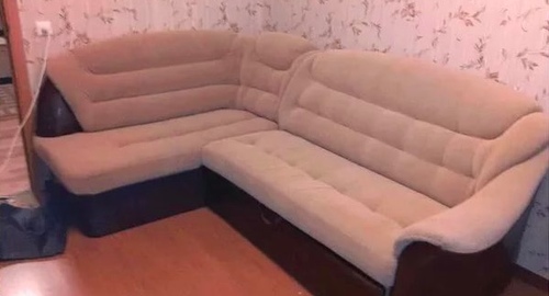 Перетяжка углового дивана. Дрезна